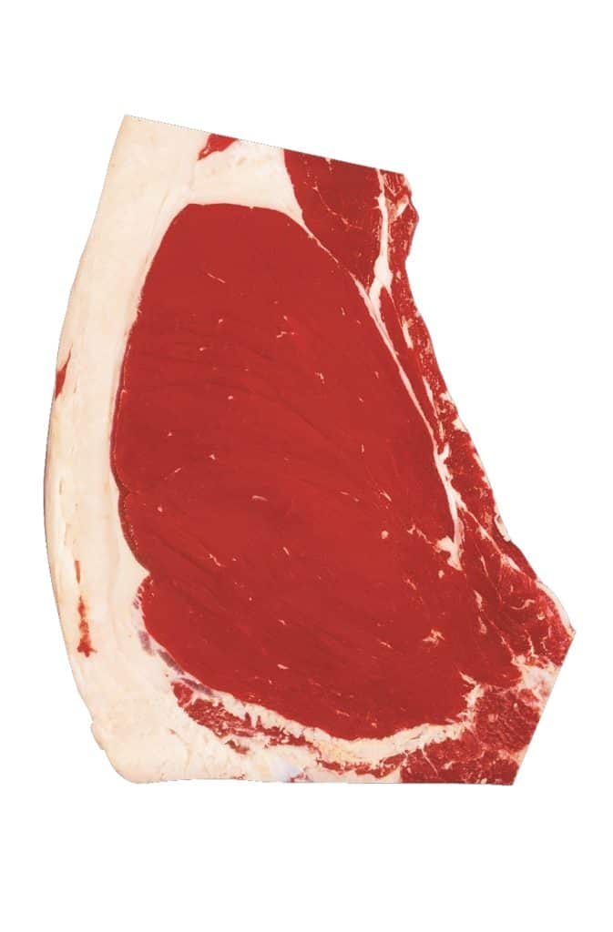 Nearly no marbling Select Steak