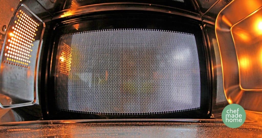 a view inside a microwave